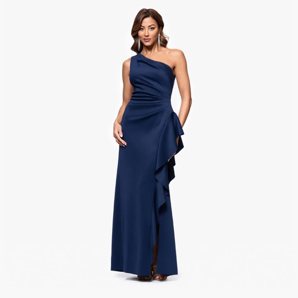 Xscape Midnight Blue Evening Dress